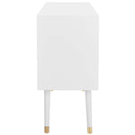 Safavieh Couture Madden Retro Dresser - White / Brass