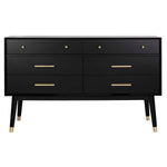 Safavieh Couture Madden Retro Dresser - Black / Brass