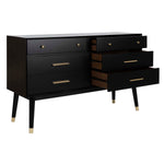 Safavieh Couture Madden Retro Dresser - Black / Brass