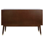 Safavieh Couture Madden Retro Dresser - Walnut / Brass