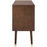 Safavieh Couture Madden Retro Dresser - Walnut / Brass