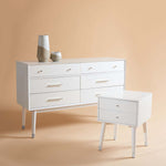 Safavieh Couture Madden Retro Dresser - White / Silver