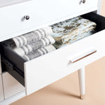Safavieh Couture Madden Retro Dresser - White / Silver