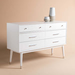 Safavieh Couture Madden Retro Dresser - White / Silver