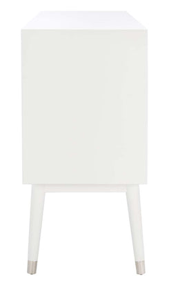 Safavieh Couture Madden Retro Dresser - White / Silver