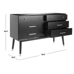 Safavieh Couture Madden Retro Dresser - Black / Silver