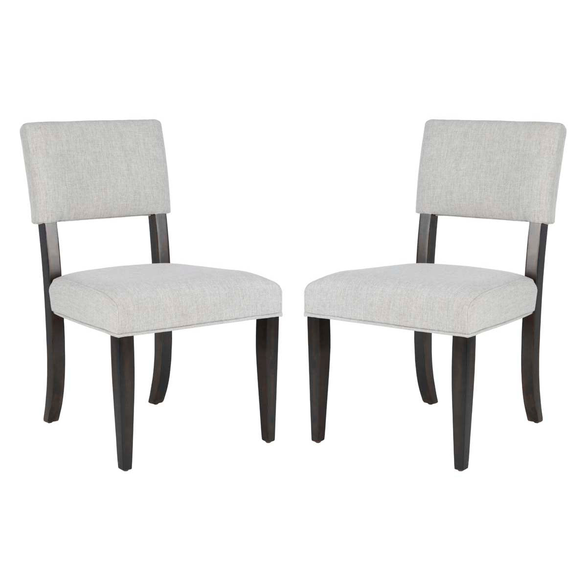 Safavieh Couture Luis Wood Dining Chair, SFV2107 - Dark Brown / Light Taupe