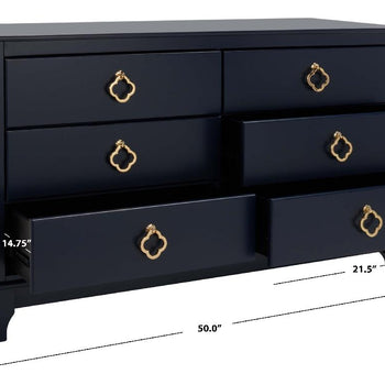 Safavieh Couture Hannon 6 Drawer Contemporary Dresser