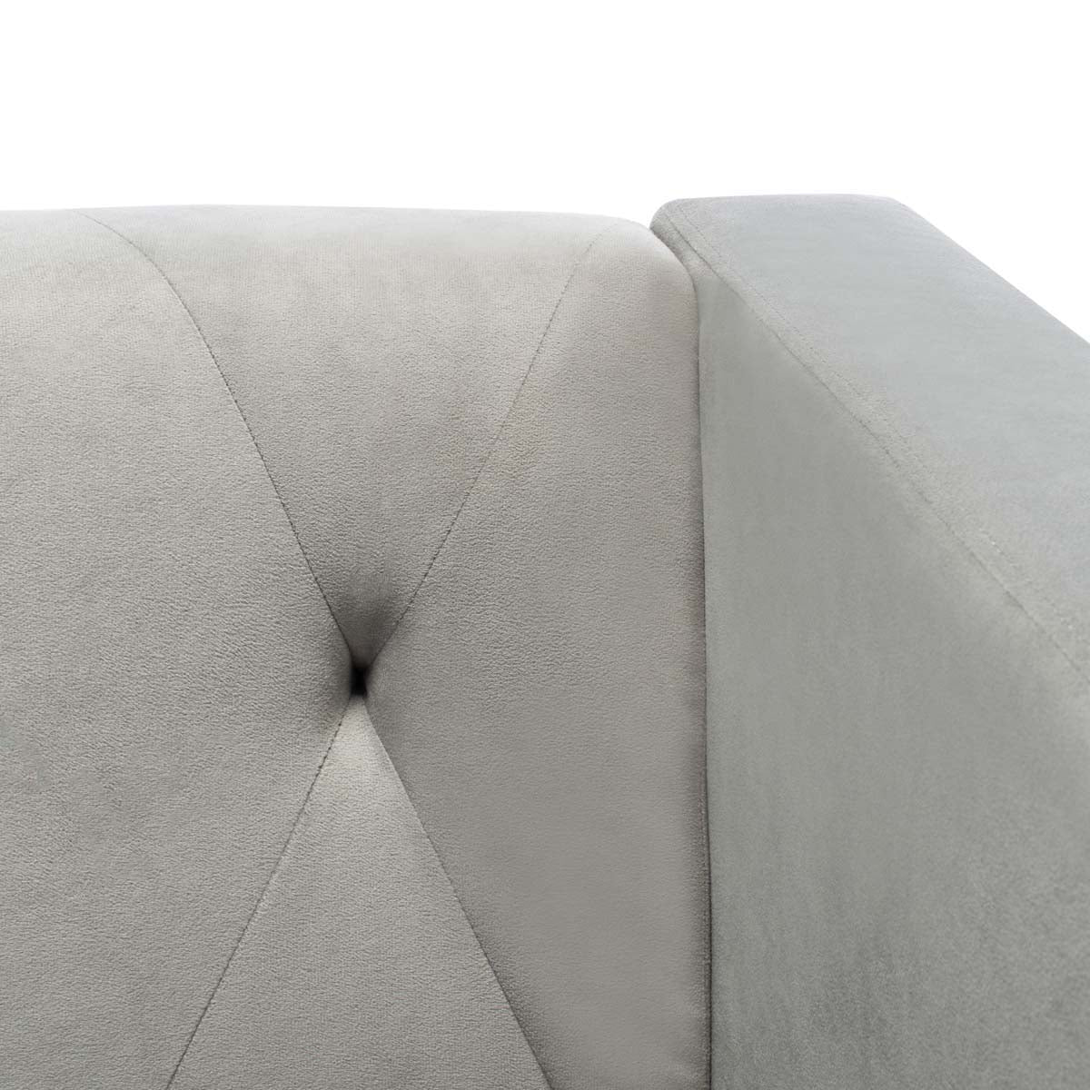 Safavieh Couture Konrad Velvet Sofa - Grey