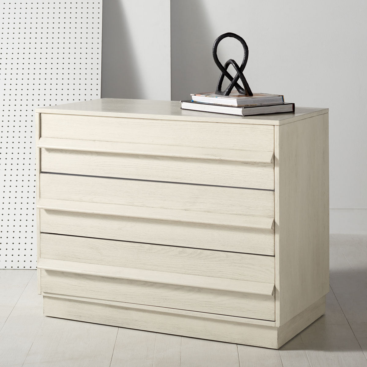 Safavieh Couture Deirdra 3 Drawer Wood Chest - White Wash