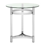 Safavieh Couture Letty Round Acrylic End Table - Silver