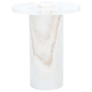 Safavieh Couture Catarina Marble Drink Table, SFV2537