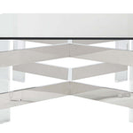 Safavieh Couture Eugene Acrylic Coffee Table - Silver / Clear