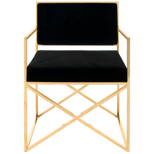 Safavieh Couture Kian Velvet Directors Chair, SFV3501