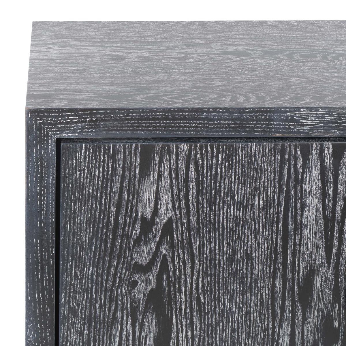 Safavieh Couture Laila Lacquer Chest - Black Cerused Oak