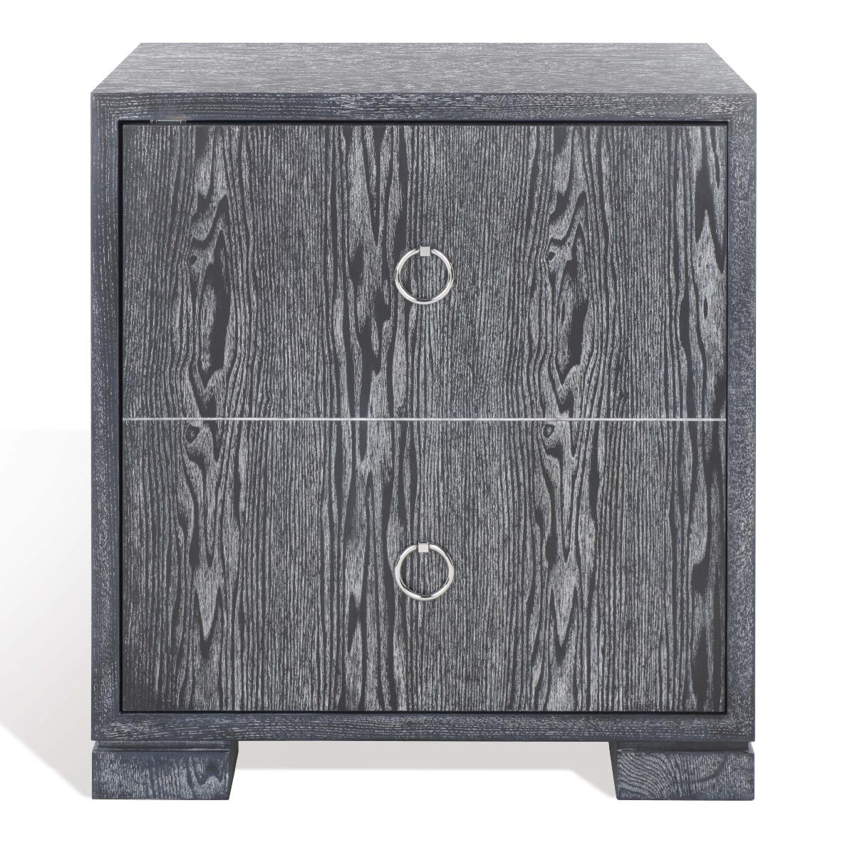 Safavieh Couture Laila Lacquer Chest - Black Cerused Oak