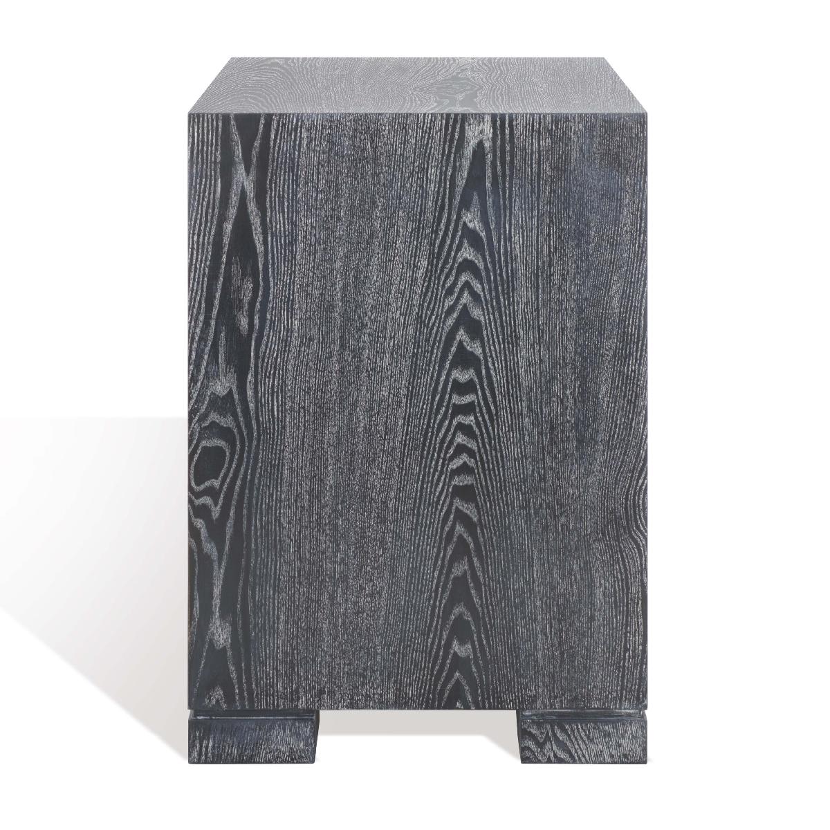 Safavieh Couture Laila Lacquer Chest - Black Cerused Oak