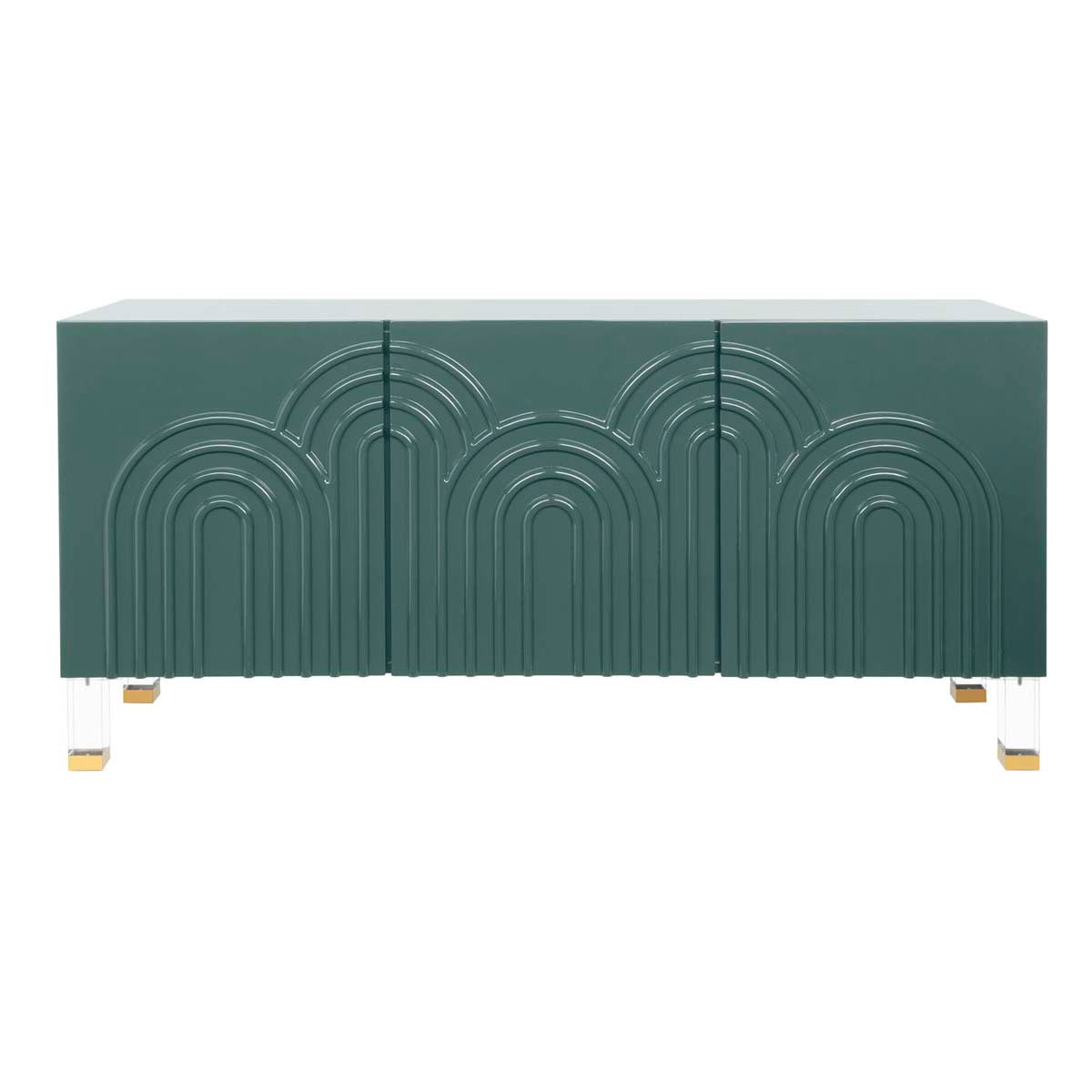 Safavieh Couture Saturn Wave Acrylic Sideboard - Moss