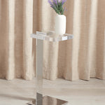 Safavieh Couture Mars Acrylic Drink Table - Clear / Silver