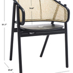 Safavieh Couture Emmy Rattan Back Dining Chair , SFV4128