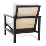 Safavieh Couture Maddison Cane Back Accent Chair - Black / Natural