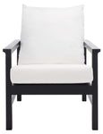 Safavieh Couture Maddison Cane Back Accent Chair - Black / Natural