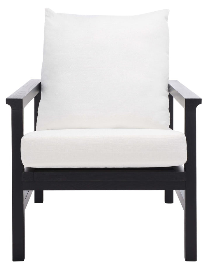 Safavieh Couture Maddison Cane Back Accent Chair - Black / Natural