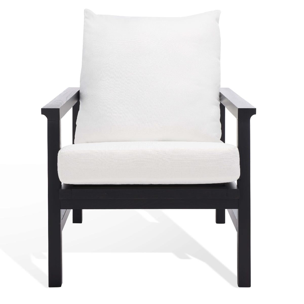 Safavieh Couture Maddison Cane Back Accent Chair - Black / Natural