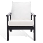 Safavieh Couture Maddison Cane Back Accent Chair - Black / Natural