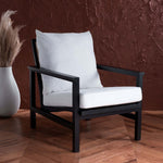 Safavieh Couture Maddison Cane Back Accent Chair - Black / Natural