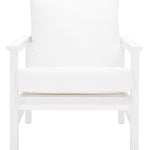 Safavieh Couture Maddison Cane Back Accent Chair - White / Natural