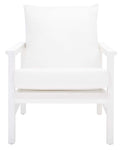 Safavieh Couture Maddison Cane Back Accent Chair - White / Natural