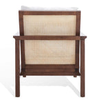 Safavieh Couture Maddison Cane Back Accent Chair - Walnut / Natural