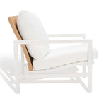 Safavieh Couture Emmalee Cord Back Accent Chair - White / Natural