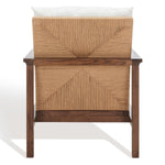 Safavieh Couture Emmalee Cord Back Accent Chair - Walnut / Natural