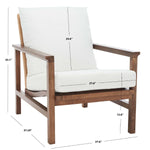 Safavieh Couture Emmalee Cord Back Accent Chair - Walnut / Natural