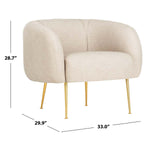 Safavieh Couture Alena Accent Chair - Oatmeal