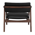 Safavieh Couture Mid Century Leather Chair - Black / Brown