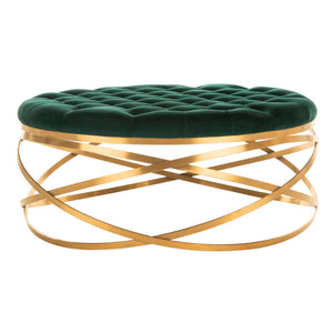 Safavieh Couture Rumi Tufted Velvet Ottoman, SFV4706
