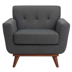 Safavieh Couture Opal Linen Tufted Arm Chair, SFV4727
