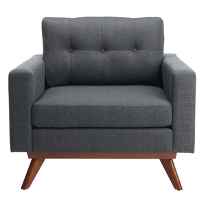 Safavieh Couture Gneiss Modern Linen Arm Chair, SFV4732
