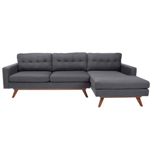Safavieh Couture Gneiss Modern Linen Sectional Sofa, SFV4734
