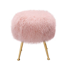Safavieh Couture Anna Sheepskin Ottoman, SFV4747