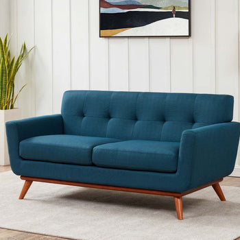 Safavieh Couture Opal Linen Tufted Loveseat