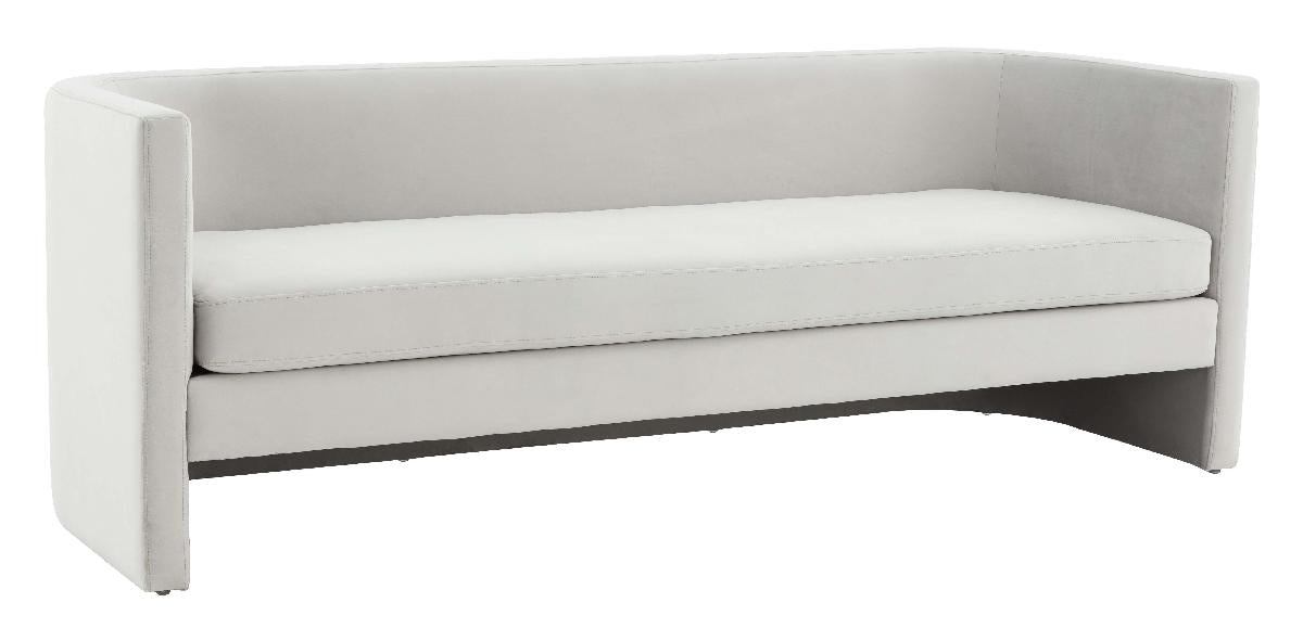 Safavieh Couture Rosabeth Curved Sofa - Light Grey