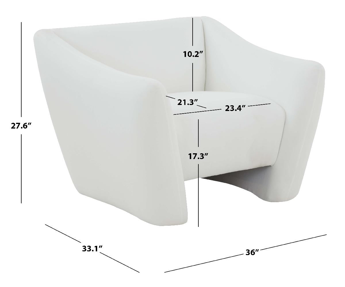 Safavieh Couture Stefanie Modern Accent Chair - White