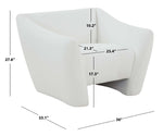 Safavieh Couture Stefanie Modern Accent Chair - White