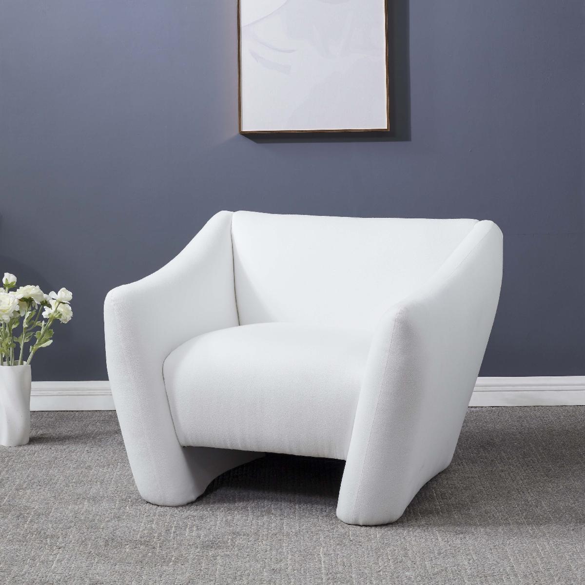 Safavieh Couture Stefanie Modern Accent Chair - White