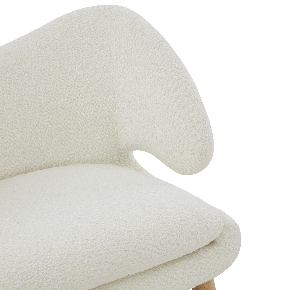 Safavieh Couture Felicia Contemporary Accent Chair - Ivory / Natural