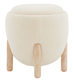 Safavieh Couture Clarabella Boucle Ottoman, SFV4800